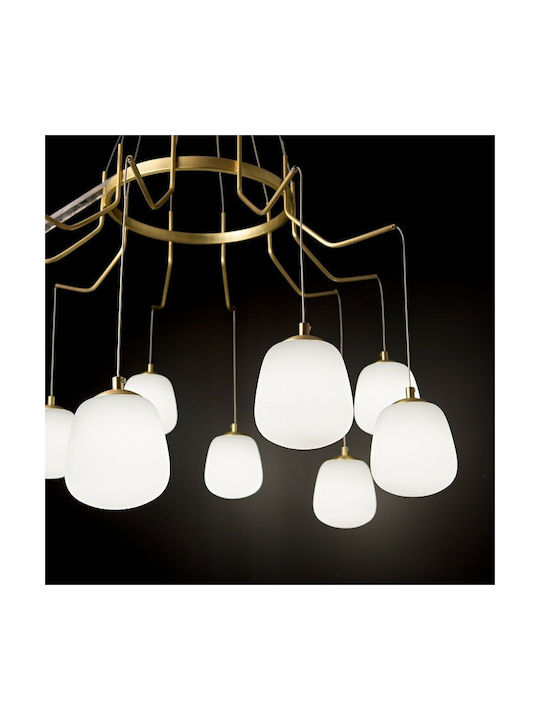 Φωτιστικό Οροφής Karousel 206394 82,5x112/133cm 10xG9 15W Gold Ideal Lux - second view